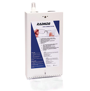 Radnor RAD64051471 9" X 3 1/4" X 17 1/2" Refillable Metal Lens Cleaning Station  