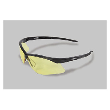 Radnor 64051517 Premier Series Safety Glasses With Black Frame And Amber Polycarbonate Lens
