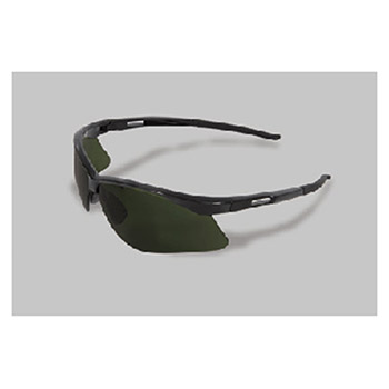 Radnor 64051526 Premier Series IR Safety Glasses With Black Frame And Green And Shade 5 Polycarbonate Lens