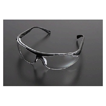 Radnor 64051603 Elite Plus Series Safety Glasses With Black Frame And Clear Indoor/Outdoor Lens