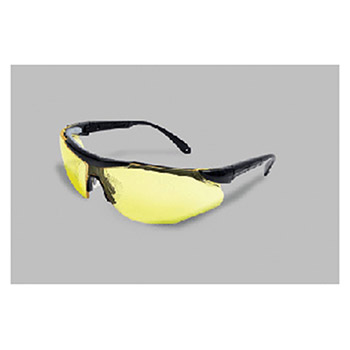 Radnor 64051607 Elite Plus Series Safety Glasses With Black Frame And Amber Lens