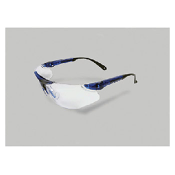 Radnor 64051621 Elite Series Safety Glasses With Blue Frame And Clear Lens