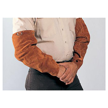 Radnor RAD64055150 18" Side Split Leather Sleeves With Adjustable Strap On Top And Adjustable Snap On Wrist