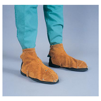 Radnor RAD64055156 Side Split Leather Ankle High Shoe Cover With Adjustable Straps