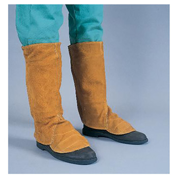 Radnor RAD64055158 15" Bourbon Brown Side Split Leather Leggings With Spring Closure