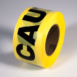 Radnor 3in X 1000 Yellow 2 Mil Barricade Tape inCautionin 64055720