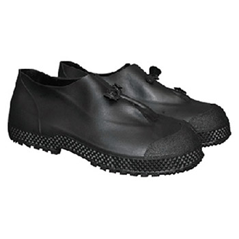 Radnor 64055781 Small Black 4" PVC Slip-On Overboots 4" PVC Slip-On Overboots Self-Cleaning Tread Outsole