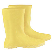 Radnor Rubber Boots 3X Yellow 12in Latex Hazmat Overboots 12in 64055873