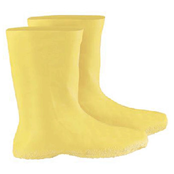 Radnor 64055873 3X Yellow 12" Latex Hazmat Overboots 12" Latex Hazmat Overboots Ribbed And Textured Outsole