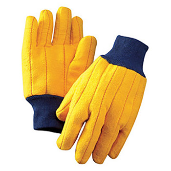 Radnor RAD64057192 Men's Gold 18 Ounce Cotton-Polyester Blend Chore Gloves With Knitwrist And Standard Lining