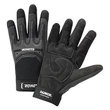 Radnor Black And Gray Full Finger Synthetic RAD64057362 Large