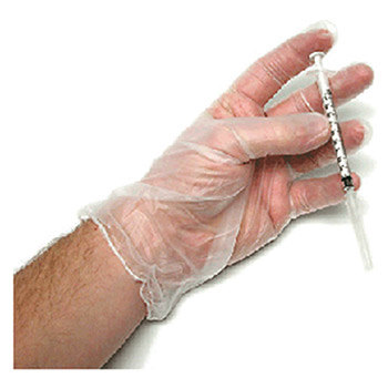 Radnor 64057721 Medium Clear 5 mil Vinyl Lightly Powdered Disposable Gloves With Smooth Finish (100 Per Dispenser