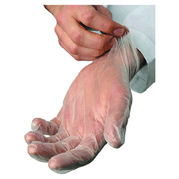 Radnor Disposable Gloves Small Clear 3.5 mil Vinyl Non Sterile Lightly 64057741