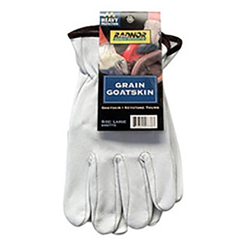Radnor Premium Top Grain Goatskin Unlined Drivers Gloves With Keystone Thumb, Slip-On Cuff And Color-Coded Hem (Carded)