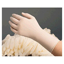 Radnor Disposable Gloves Large 9 1 2in White 5 mil Latex Non Sterile GRDR-LG-1T
