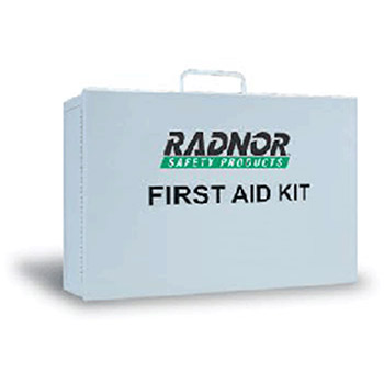 Radnor 64058007 Empty Two-Shelf 10 Person Mobile Utility First Aid Kit