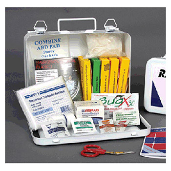 Radnor 64100000 6 Person Vehicle First Aid Kit In Metal Case