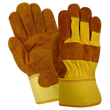 Red Steer Gloves brown suede cowhide Unlined 13465-L
