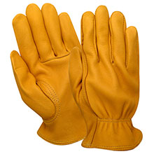 Red Steer Gloves Premium golden grain deerskin Unlined 1505