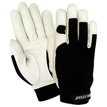 Red Steer Gloves Premium white grain goatskin palm 1523