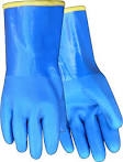Red Steer Gloves Heavyweight fully coated blue PVC 194-L