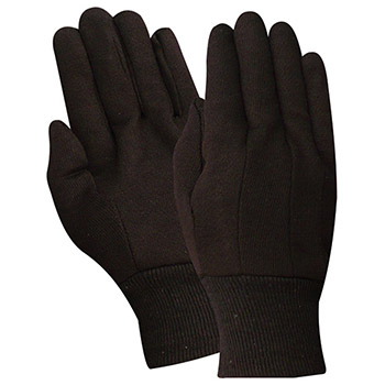 Red Steer 23003-2 Economy brown jersey Men's Cotton-Chore-Knit Gloves