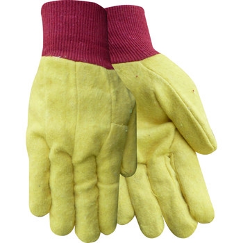 Red Steer 28010 Popular and economical 14 oz gold chore Men's Cotton-Chore-Knit Gloves