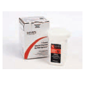 Sharps 10101-012 1 Quart Needle Disposal Conatiner With Sharps 10101-012 Recovery System (To Refill 50020-004 Or 50030-004)