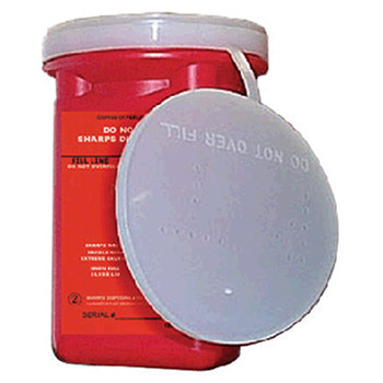 Sharps 60100-120 1 Quart Non-Mailable Needle Disposal Container