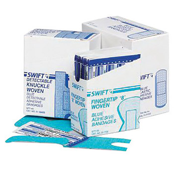 Swift by Honeywell First Aid High Visibility Blue Woven Fingertip 17700