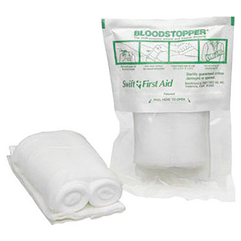 Swift First Aid SH4061910 3 1/2" X 5 1/2" Bloodstopper Multi-Functional Trauma Dressing Bandage, 25 Pkgs