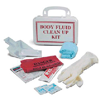 Swift 553001 by Honeywell First Aid Body Fluid Clean Up Kit In Plastic 10 Unit Box (24 Per Case)