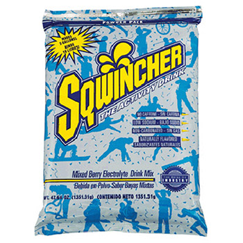 Sqwincher 016400-MB 47.66 Ounce Instant Powder Pack Mixed Berry Electrolyte Drink - Yields 5 Gallons (16 Each Per Case)