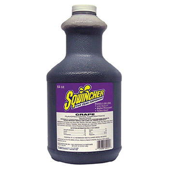 Sqwincher 030322-GR 64 Ounce Liquid Concentrate Grape Electrolyte Drink - Yields 5 Gallons (6 Each Per Case)