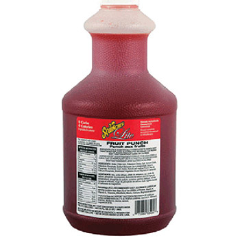 Sqwincher 050102-FP 64 Ounce Liquid Concentrate Fruit Punch Lite Electrolyte Drink - Yields 5 Gallons