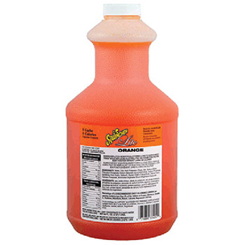 Sqwincher 050107-OR 64 Ounce Liquid Concentrate Orange Lite Electrolyte Drink - Yields 5 Gallons