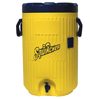 Sqwincher 400105 5.5 Gallon Cooler/Dispenser With Quick-Flow Spigot And Cup Dispenser Bracket