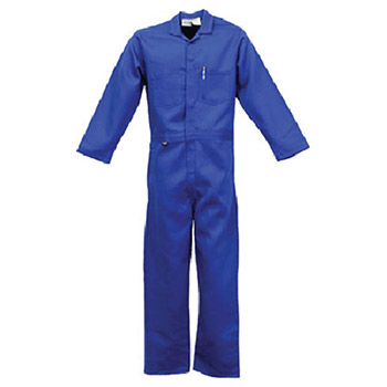 Stanco FRI681RBXL Safety Products X-Large Royal Blue 9 Ounce Indura Proban Cotton Flame Resistant Deluxe Style Coverall Small