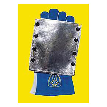 Tillman Large 14" Blue Cowhide Aluminized Wool Lined Heat Resistant Gloves With Double Reinforced Thumb Side Split Cuff, Aluminized Carbon Kevlar Back Hand Pad, Durable Kevlar Stitching And Welted Fingers