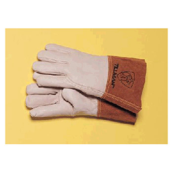 Tillman 1350S Small Top Grain Pearl Gray Leather Premium Grade TIG Welders Glove With Kevlar Stitching Wing Thumb