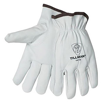 Tillman Large Pearl Premium Top Grain Goatskin Unlined Drivers Gloves With Keystone Thumb
