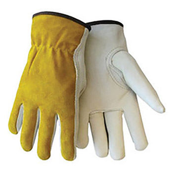 Tillman Large Pearl And Bourbon Top Grain Cowhide Unlined Import Drivers Gloves With Keystone Thumb (Bulk)
