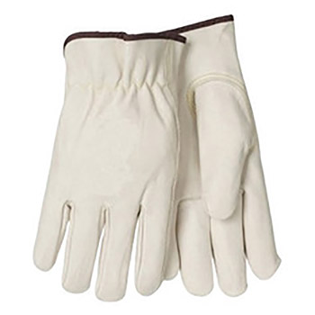 Tillman Large Pearl Standard Top Grain Cowhide Unlined Gunn Cut Drivers Gloves With Keystone Thumb (Bulk)