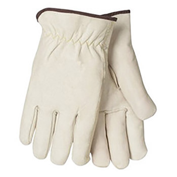 Tillman Large Pearl Economy Top Grain Cowhide Unlined Gunn Cut Drivers Gloves With Straight Thumb (Bulk)