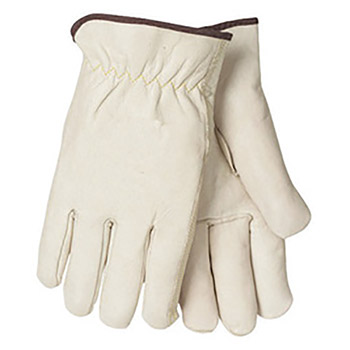 Tillman Large White Economy Top Grain Cowhide Drivers Gloves With Straight Thumb (Bulk)