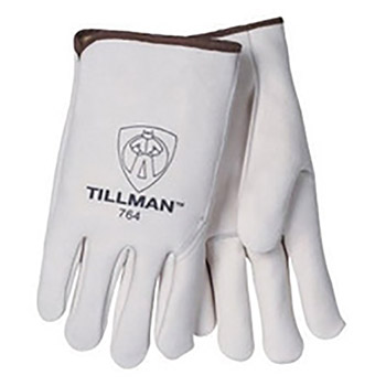 Tillman X-Large Pearl Super Premium Heavy Duty Top Grain Cowhide Kevlar Gunn Cut Drivers Gloves With Reinforced Thumb And Slip-On Cuff