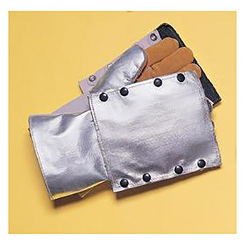 Tillman TIL820BHP Silver And Brown Leather And Aluminized Rayon Wool Lined Aluminized Welding Glove With Gauntlet Cuff