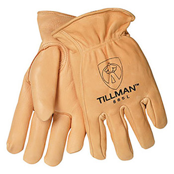 Tillman 2X Gold Top Grain Deerskin Thinsulate Lined Cold Weather Gloves With Keystone Thumb And Double Stitched Forefinger
