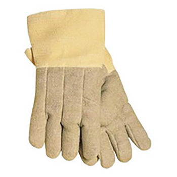 Tillman X-Large 18" Gold Kevlar  PBI Double Wool Lined Heat Resistant Gloves With Gold Acrylic Coated Fiberglass Gauntlet Cuff