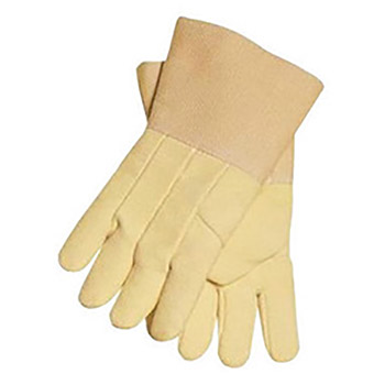 Tillman X-Large 18" Yellow Flextra Double Wool Lined Heat Resistant Gloves With Gold Acrylic Coated Fiberglass Cuff And Kevlar Thread